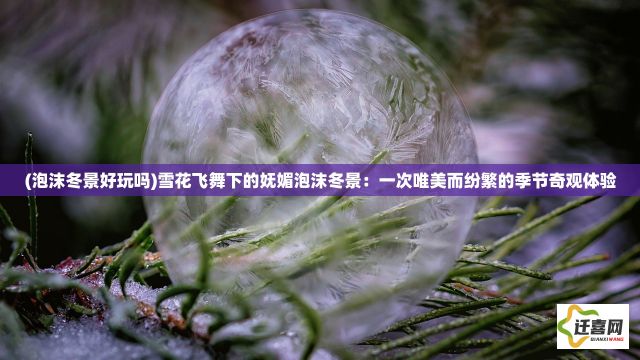 (泡沫冬景好玩吗)雪花飞舞下的妩媚泡沫冬景：一次唯美而纷繁的季节奇观体验